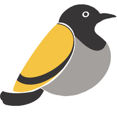 The app icon for Magpie, designed by my wife